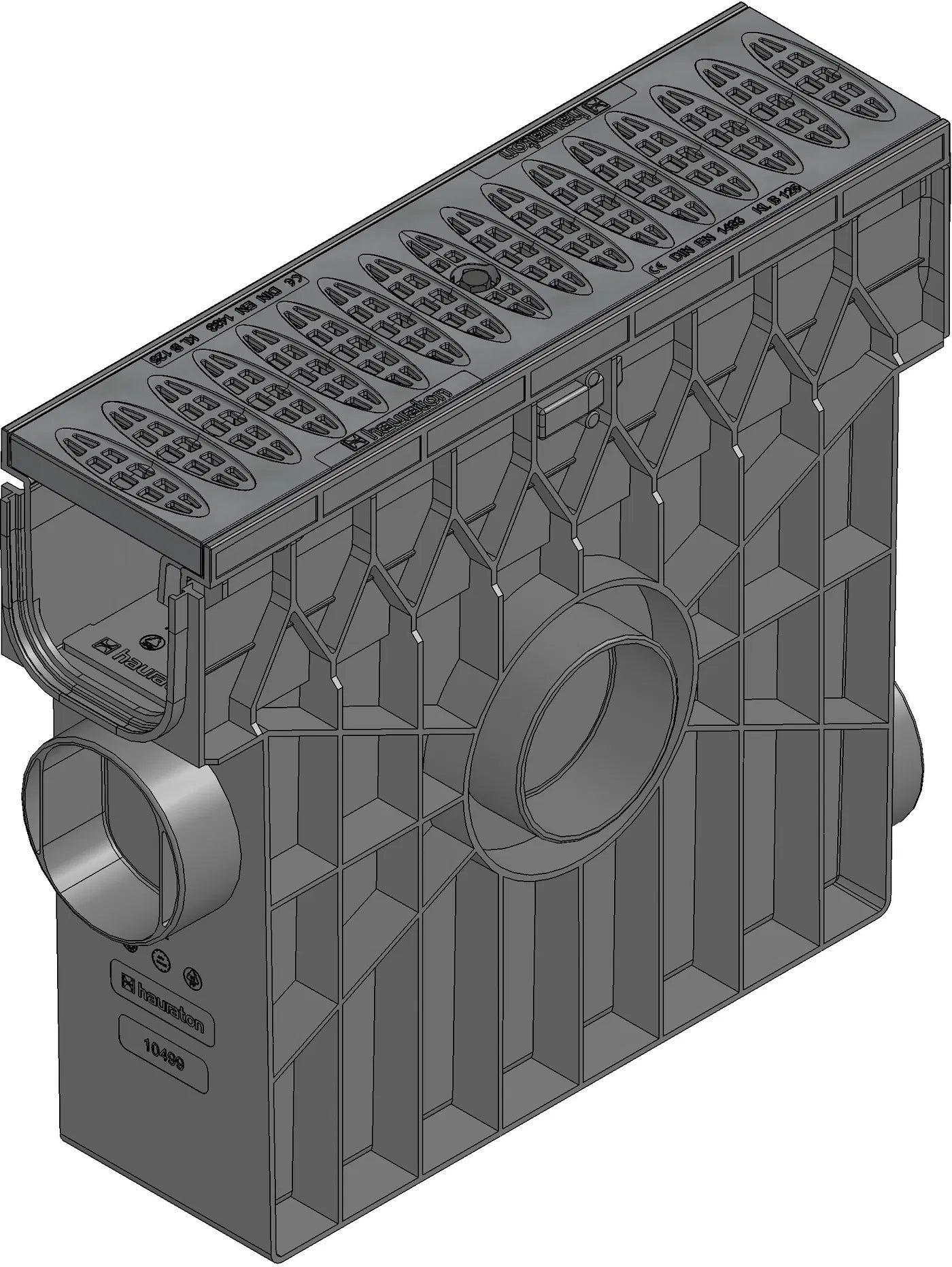 Hauraton DRIVETEC ST 100 B125 Trash Box with Heelsafe Ductile Iron Grate