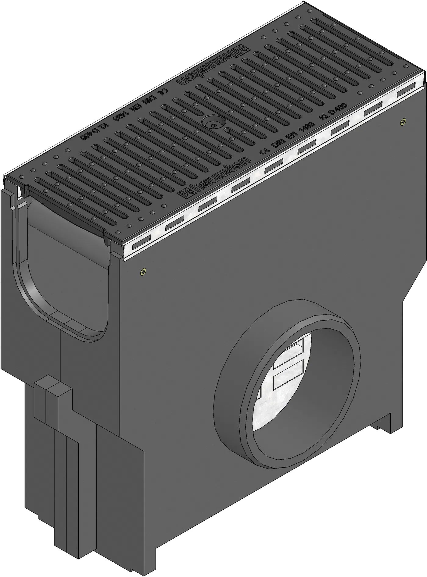 Hauraton Recyfix PLUS 150 Sump Unit & D400 HeelSafe Ductile Iron Grating