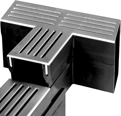 Alusthetic PVC Threshold Channel Drain T-section