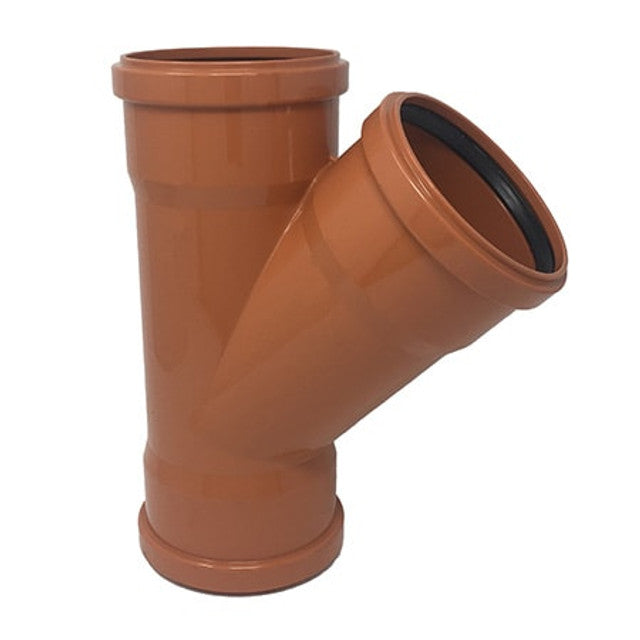 160 X 110MM DYKA Underground 45 Degree Double Socket Junction