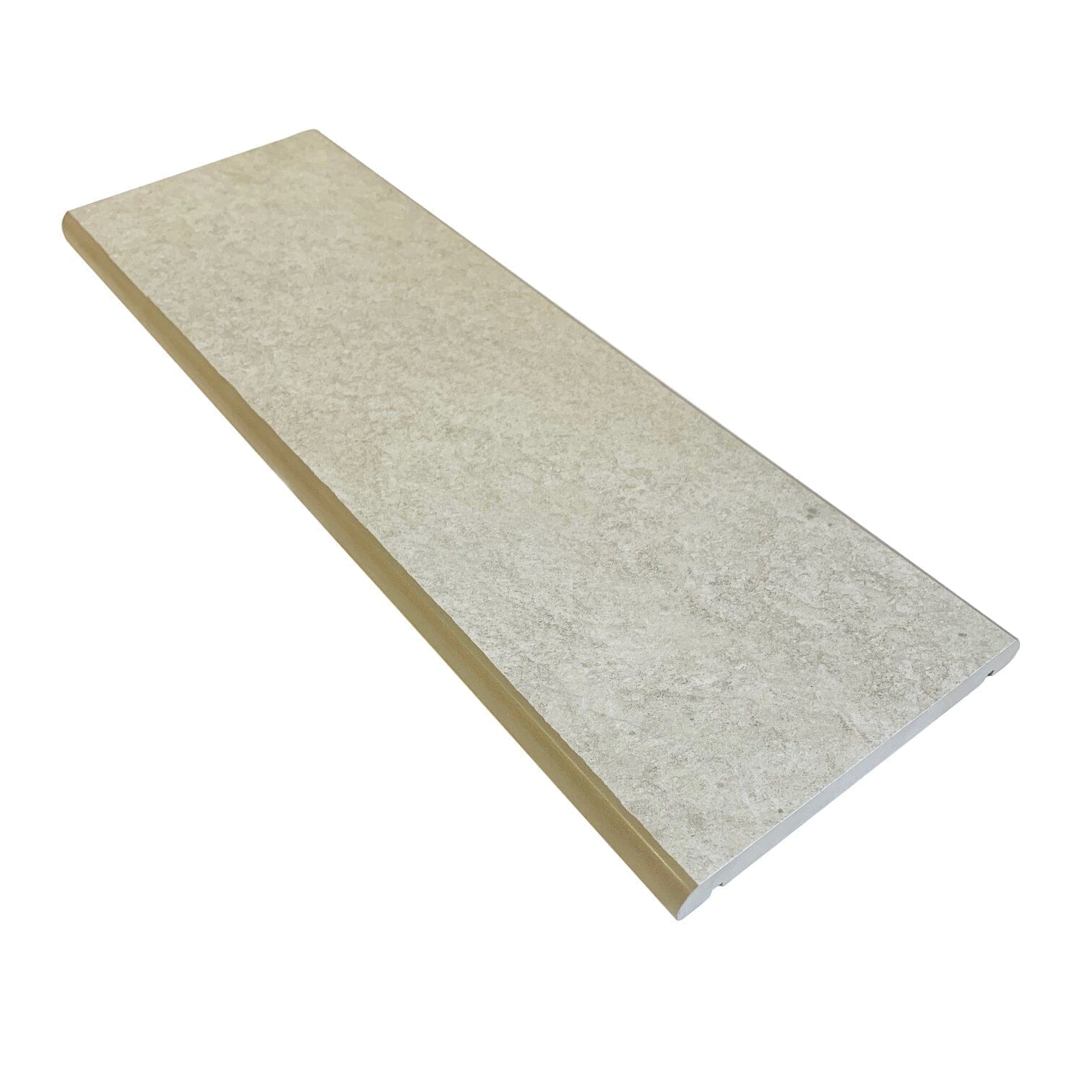 200mm x 600mm Castle Hammerstone Grey porcelain coping stone showing clean edges and drip detail