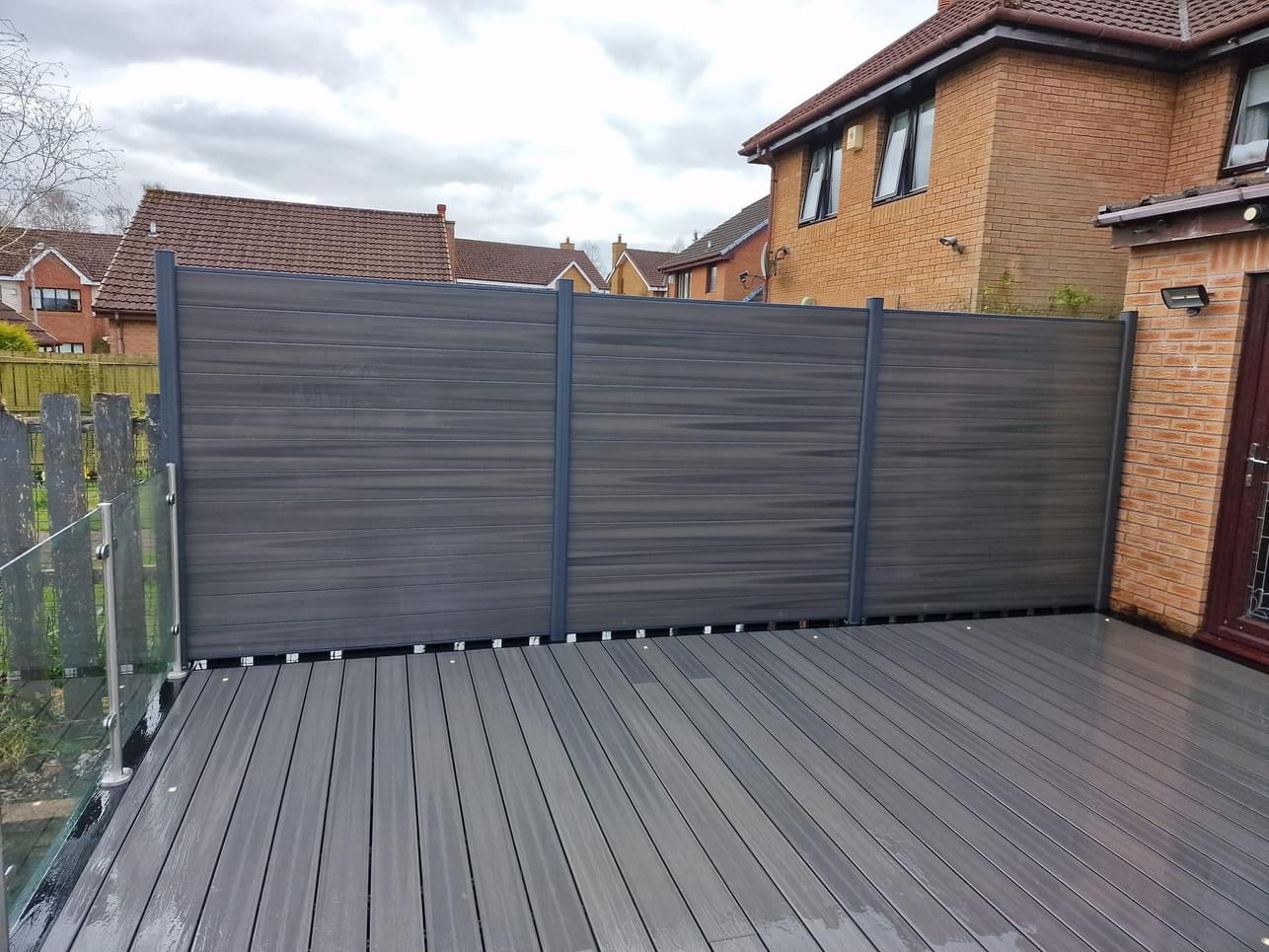 Castle Ultraguard Silver Grey Composite Fence Boards - Pack of 4