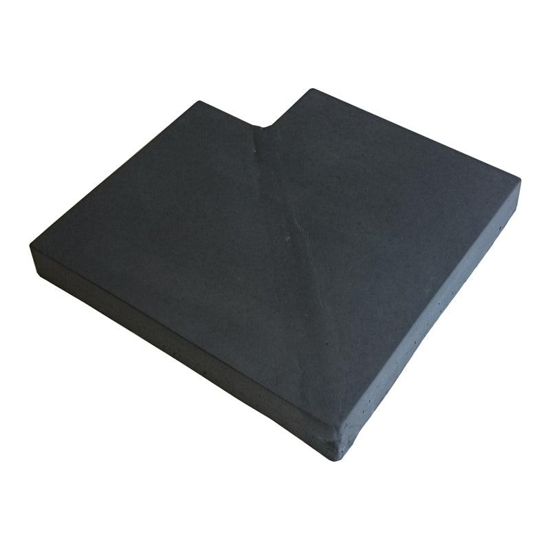 Charcoal Flat Concrete Coping Corner Return