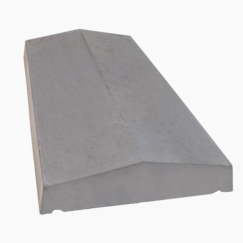 Twice Weathered Concrete Coping Stone Charcoal 450mm x 600mm
