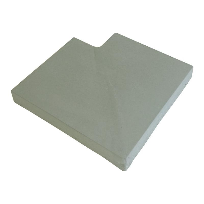 Light Grey Flat Concrete Coping Corner Return