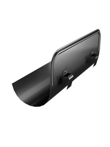 RoofArt Galavanised Steel Half Round Guttering Overflow Element 180° Straight - 150mm