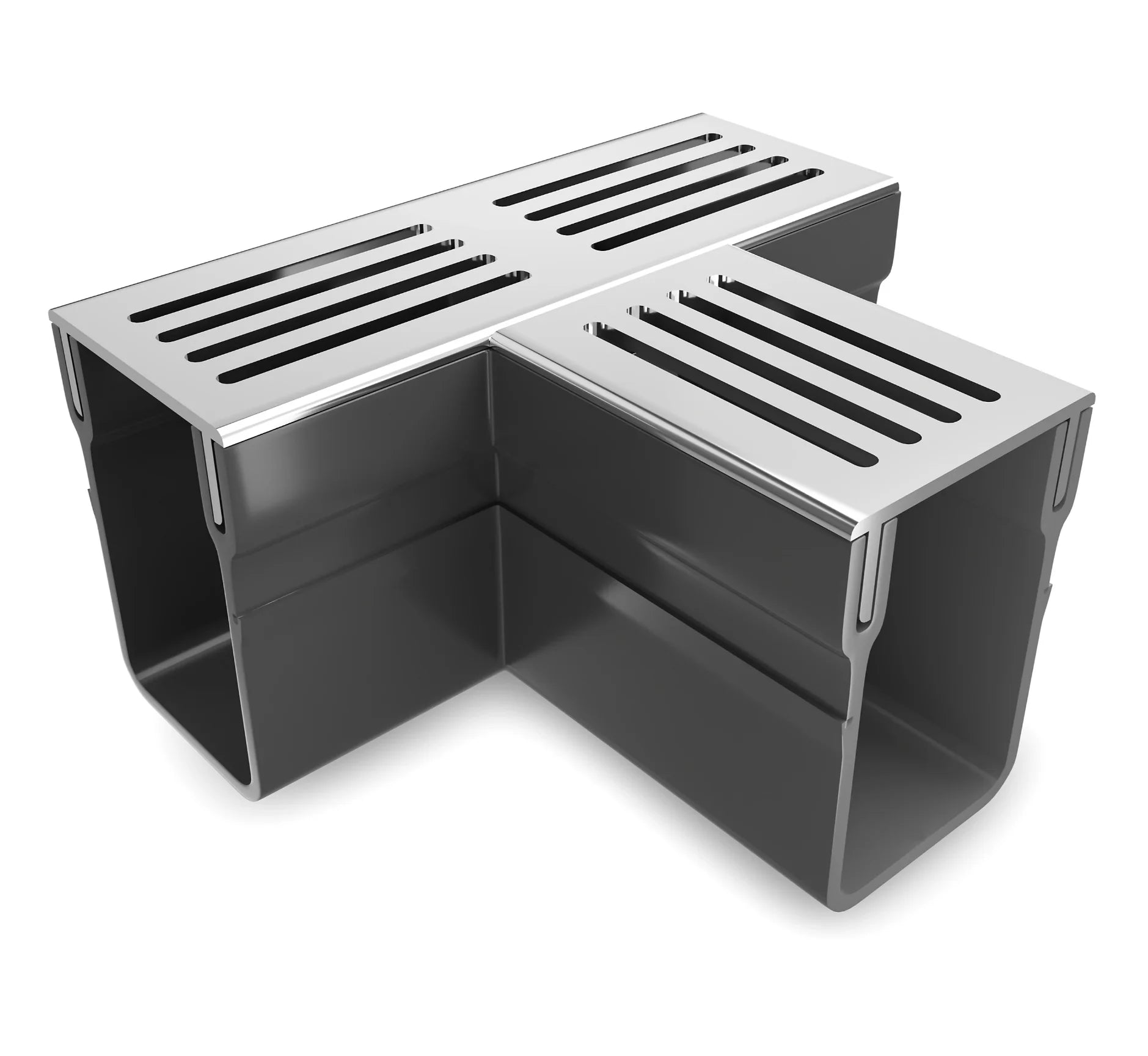 Alusthetic PVC Threshold Channel Drain T-section