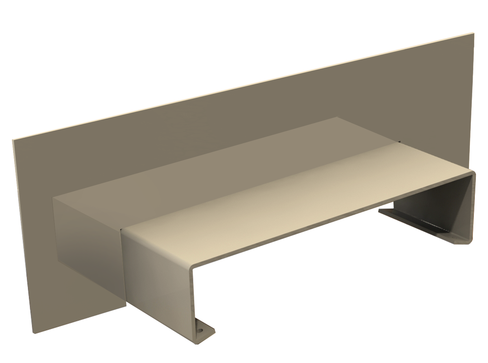 Alumasc Aluminium Skyline 182mm Standard Coping - Upstand Stop End