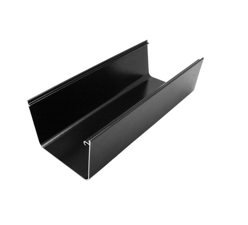 Alutec Evolve 3m aluminium box gutter shown on white background