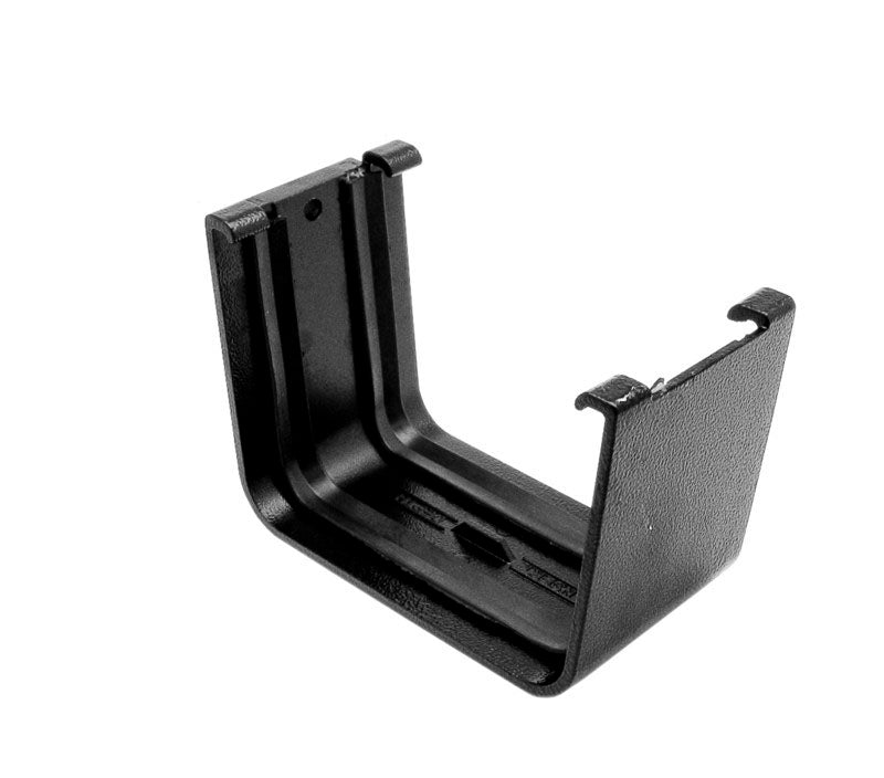 Alutec Evolve aluminium box gutter union clip against white background