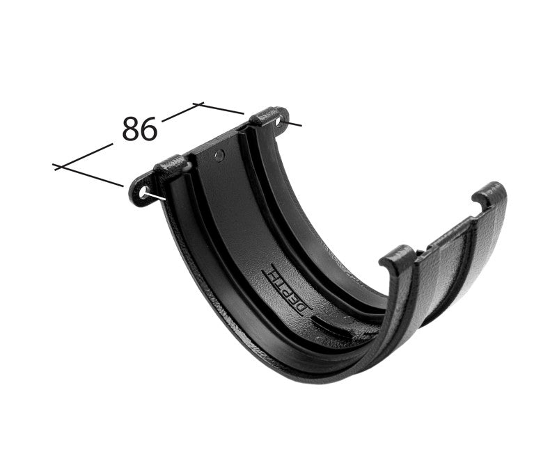 Evolve deepflow gutter union clip showing visible dimensions on screen