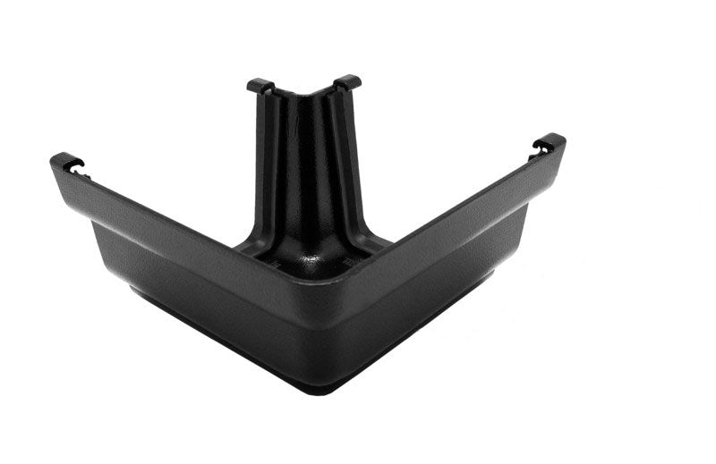Alutec Evolve aluminium ogee gutter angle for external 90-degree corners
