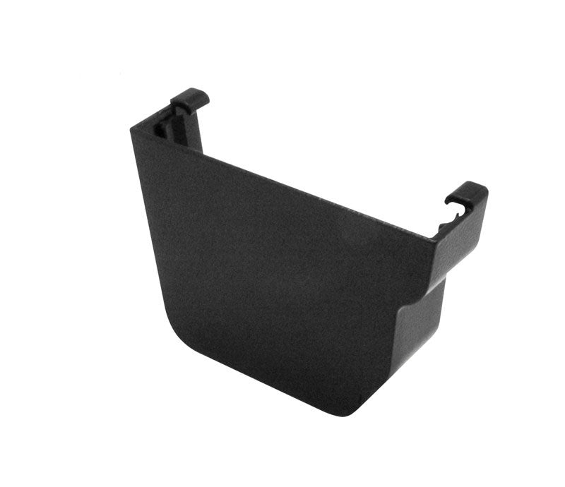 Alutec Evolve ogee aluminium gutter end cap, left-hand external stop end