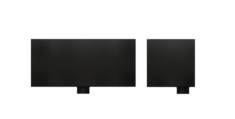 Extended aluminium Tudor rainwater head for 76mm round downpipes