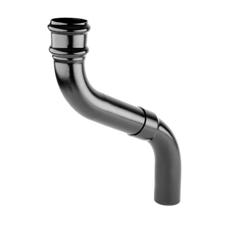 Alutec Tudor adjustable aluminium downpipe offset bend for 76mm rainwater systems