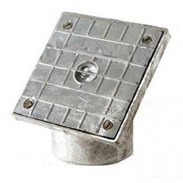 110MM Spigot Square Sealed Aluminium Rodding Eye (45 Degrees)