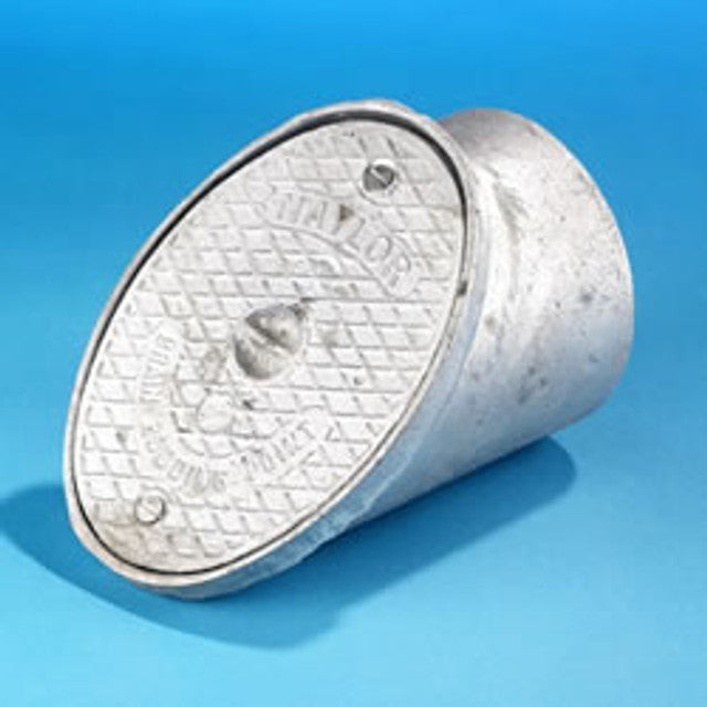 110MM Spigot Aluminium Rodding Eye - Oval (45 Degrees)