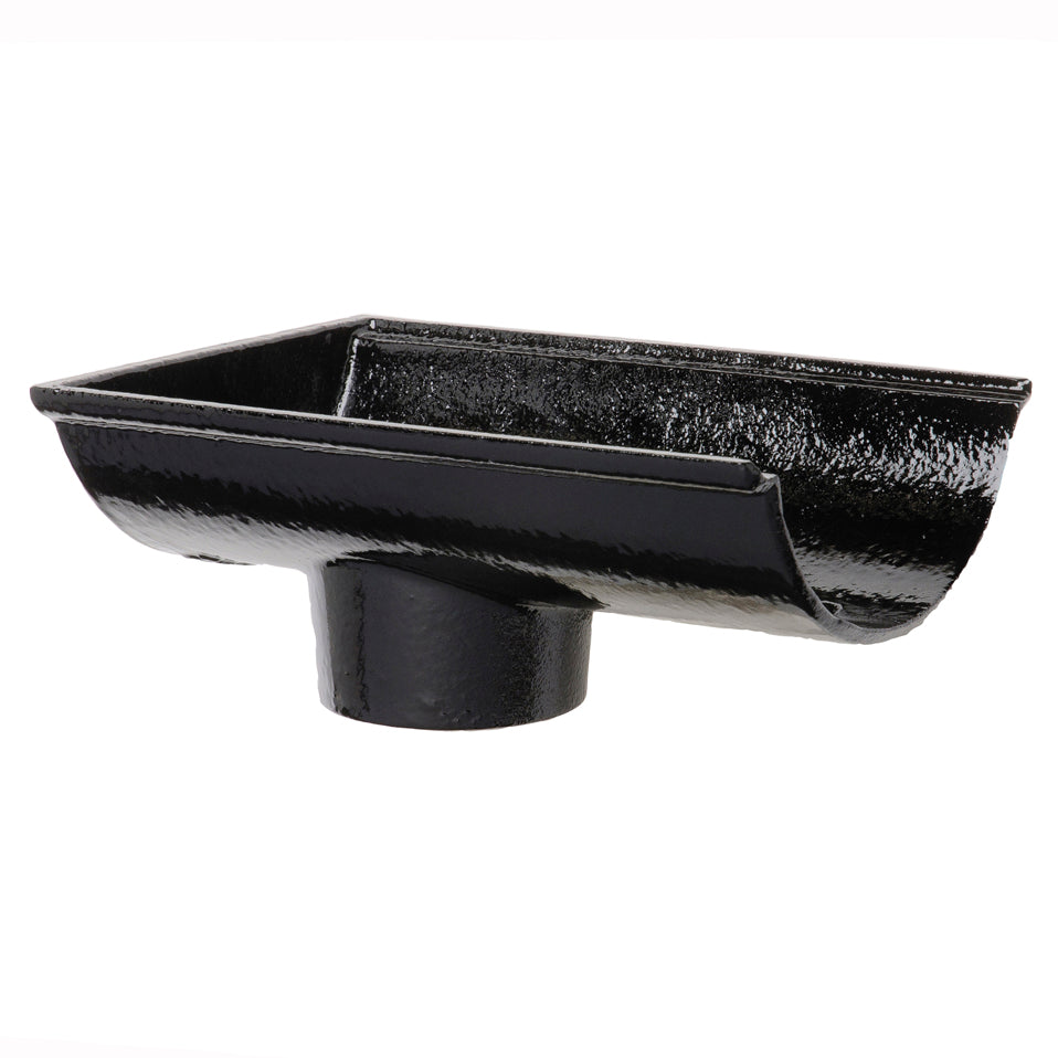 Hargreaves Foundry Premier Cast Iron Beaded Half Round Internal Gutter Dropend