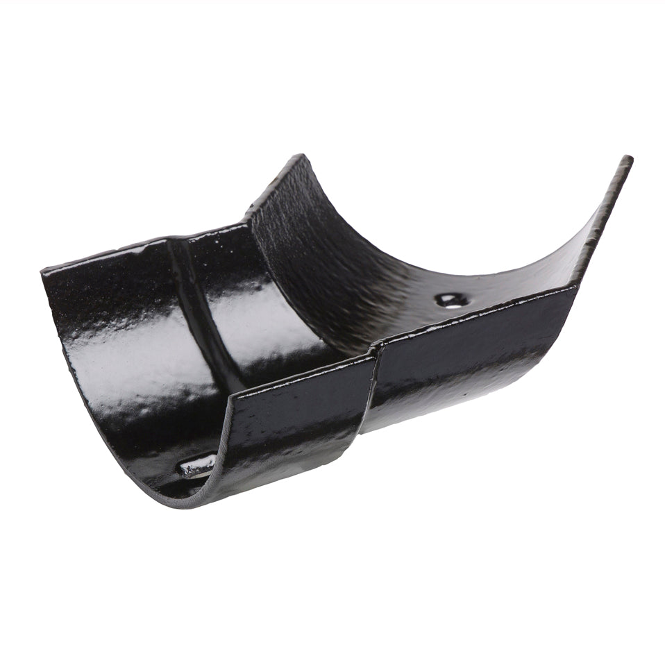 Hargreaves Foundry Premier Cast Iron Left Hand Obtuse Angle Plain Half Round Gutter