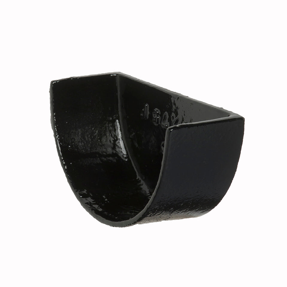 Hargreaves Foundry Premier Cast Iron Deep Half Round External Gutter Stop End