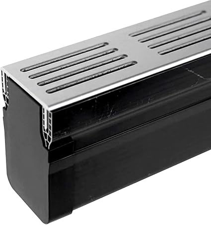 Alusthetic PVC Threshold Channel Drain Closed End Cap