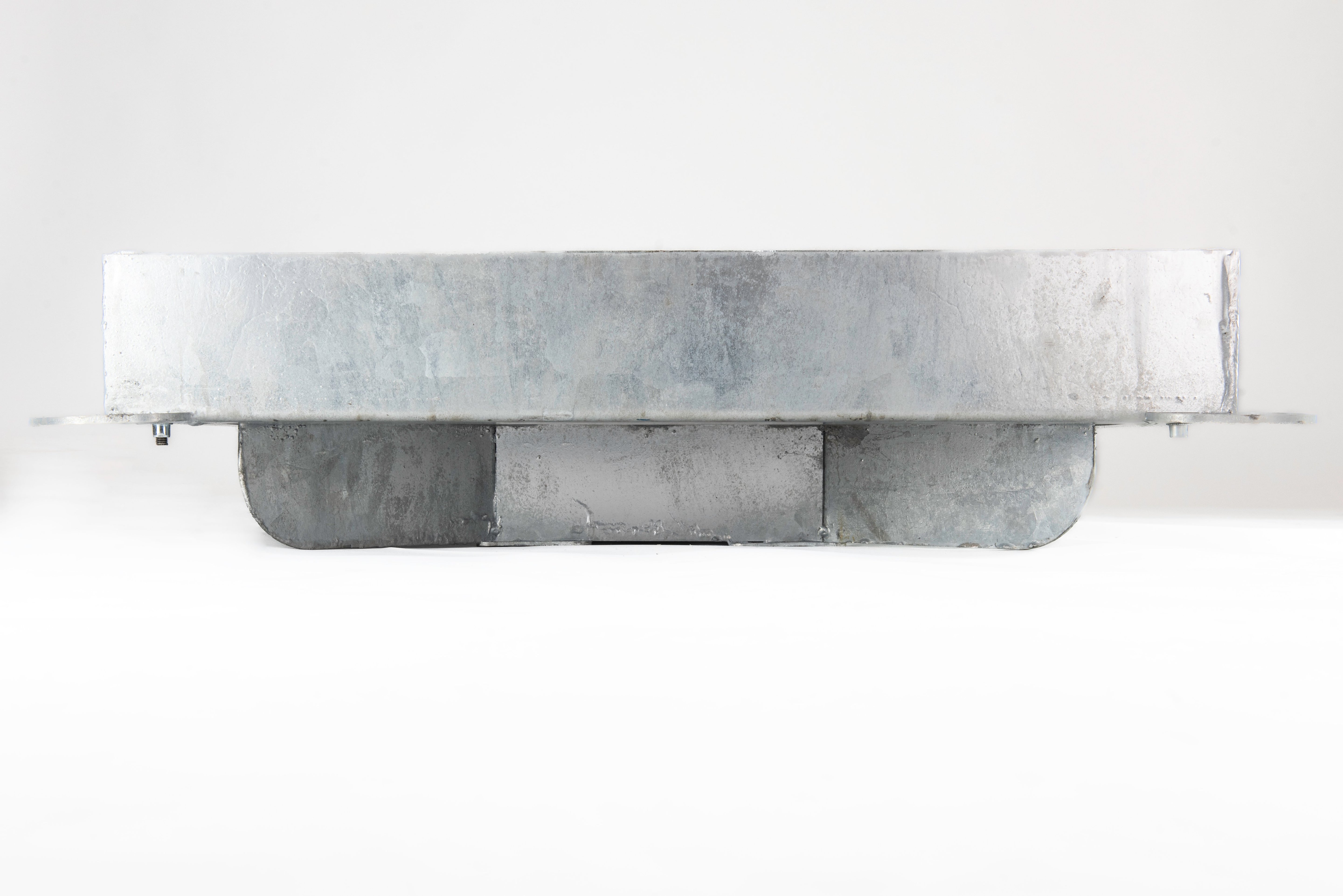 Side profile of ACO UniPave GS access cover showing 100mm recessed tray in galvanised steel