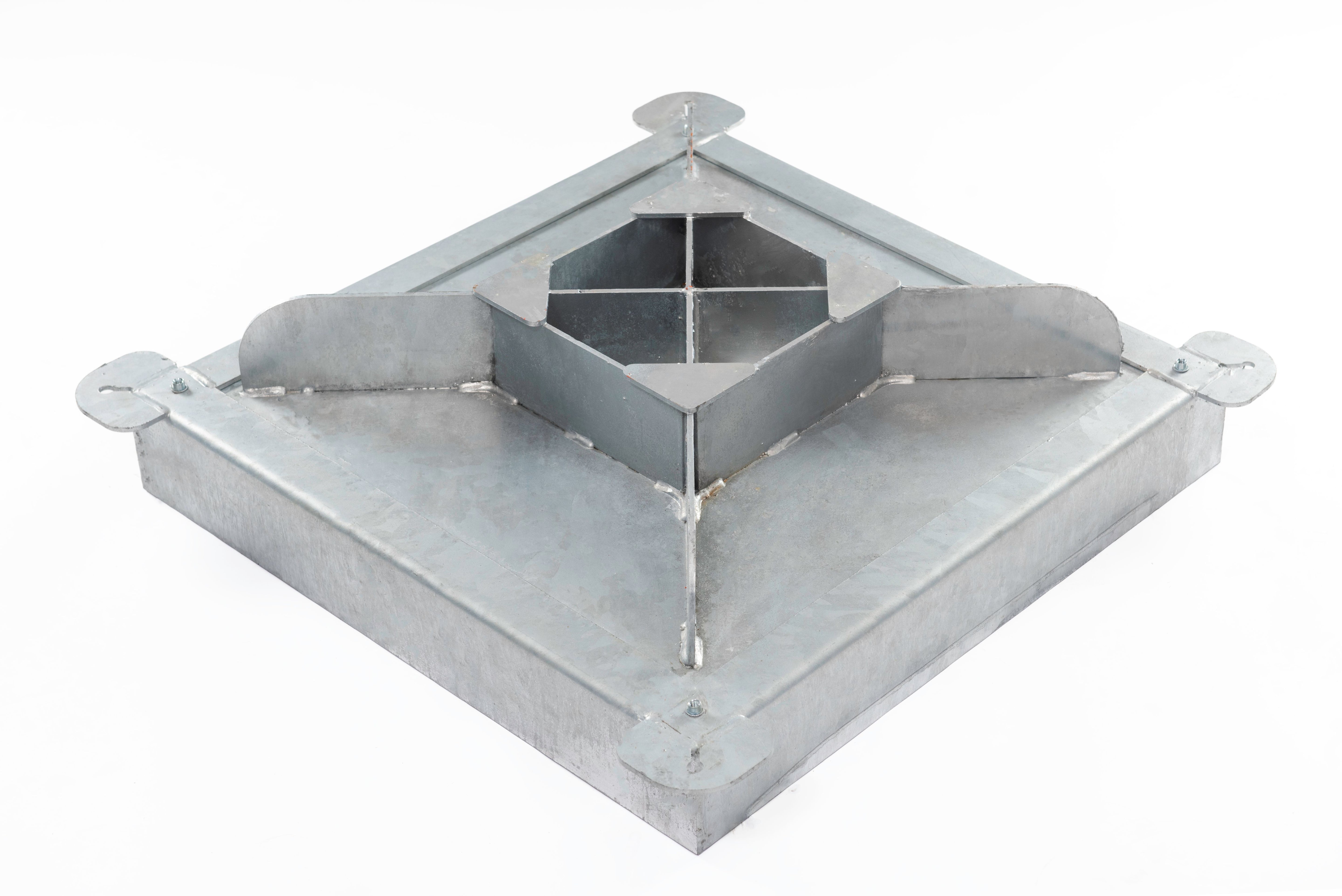 Underside of ACO UniPave GS recessed manhole cover highlighting steel construction