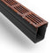 Alusthetic PVC Threshold Channel Drain with CorTen Steel Grating