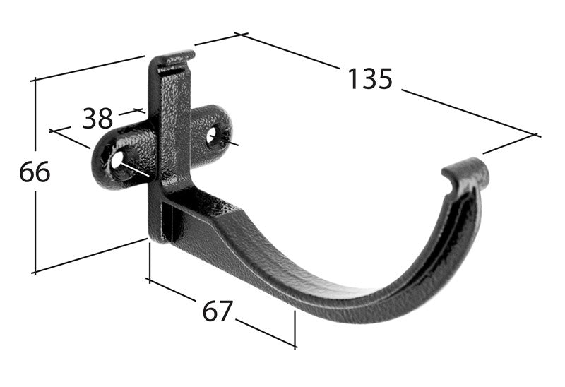 Alutec Evolve Half Round Aluminium Fascia Bracket