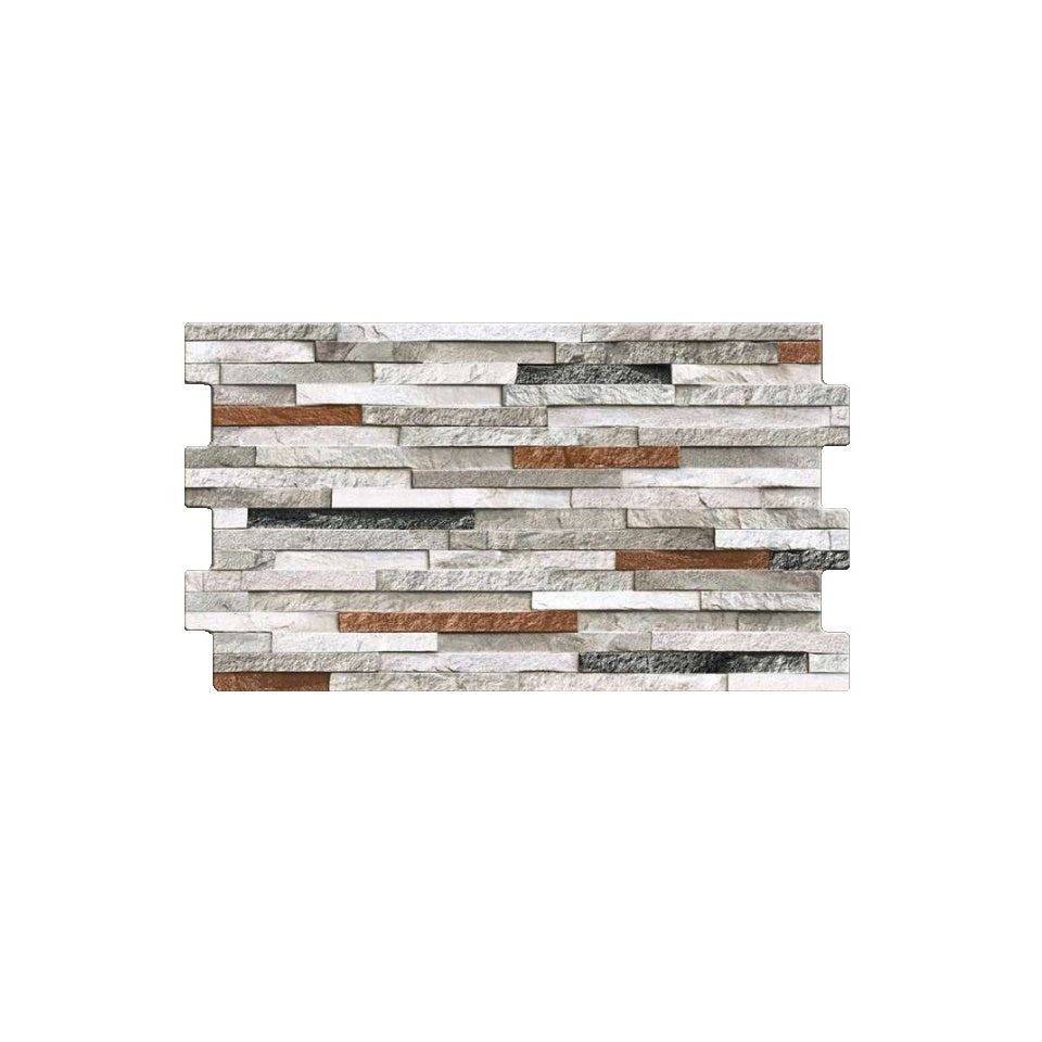 Sample of Antarctica Ash Rose porcelain wall tile.