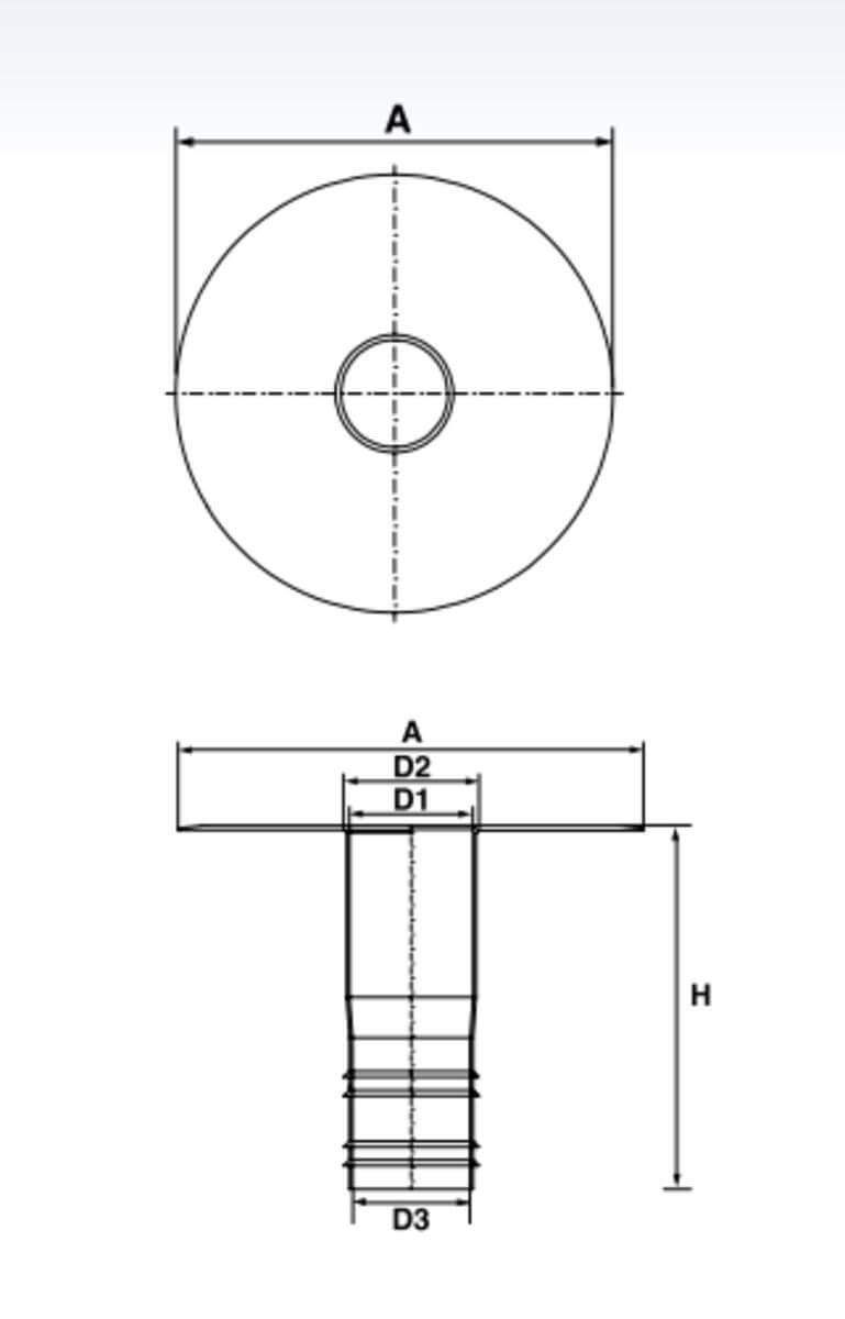 CMS PVC Roof Drain to suit a 100mm Pipe