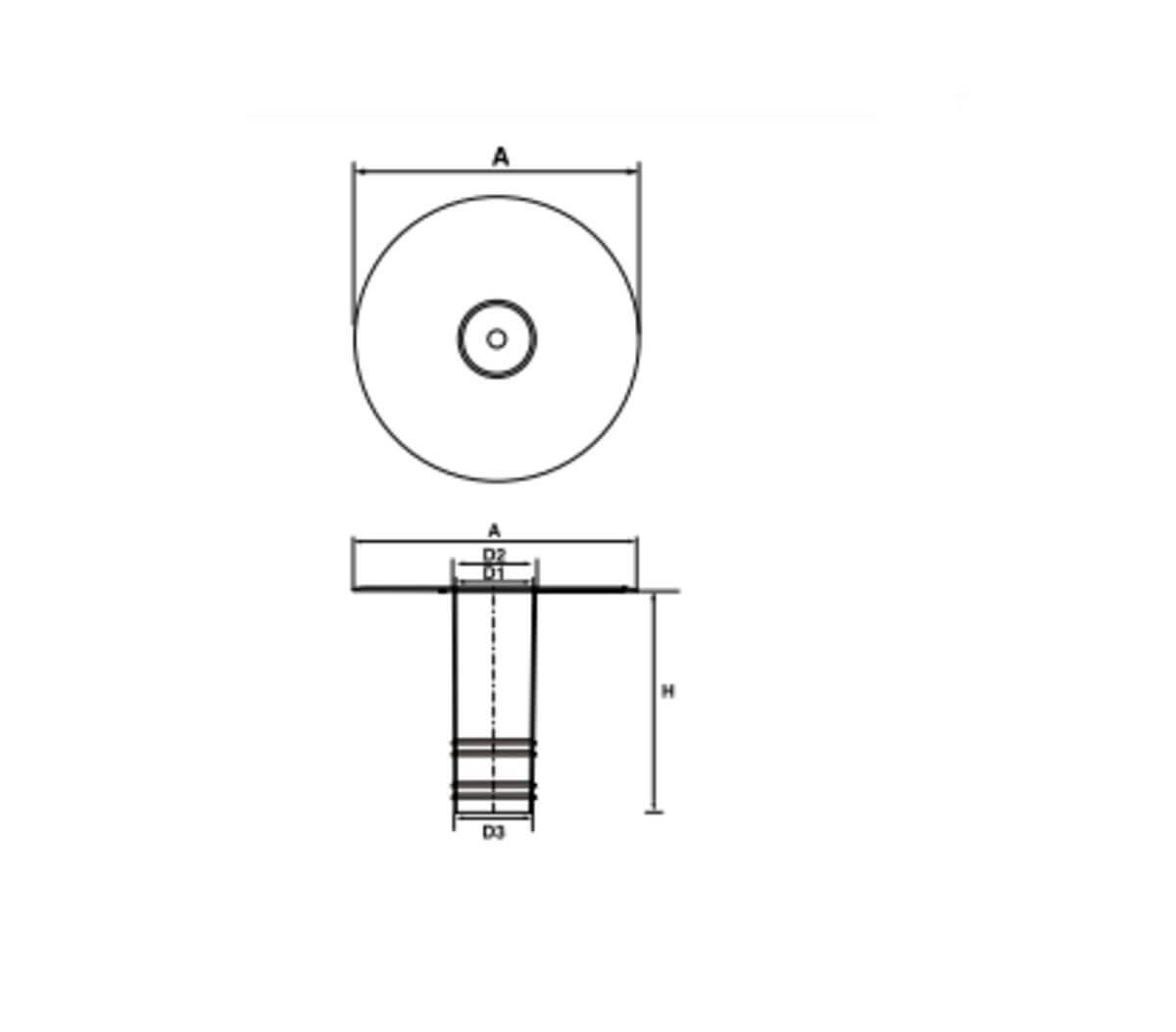 CMS TPO Roof Drain to suit a 100mm Pipe