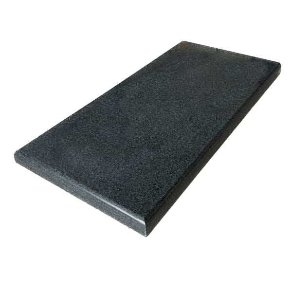 Castle Composites Charcoal Black Granite Coping Stone End Piece - 300mm x 600mm