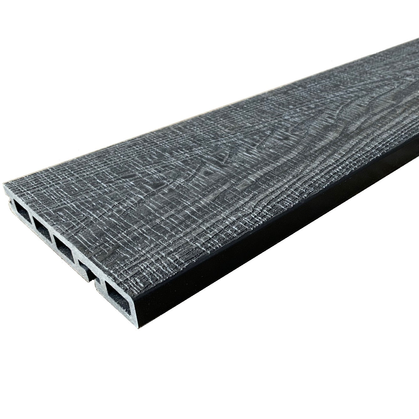 Castle Forest Composite Bullnose Decking Board - Ancient Black