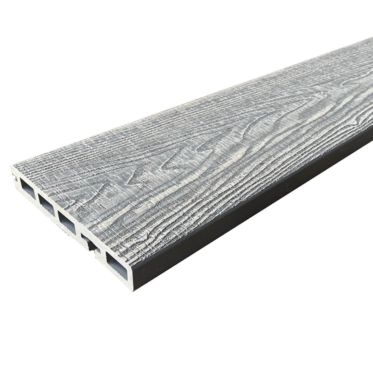 Castle Forest Composite Bullnose Decking Board - Salt Lake Silver