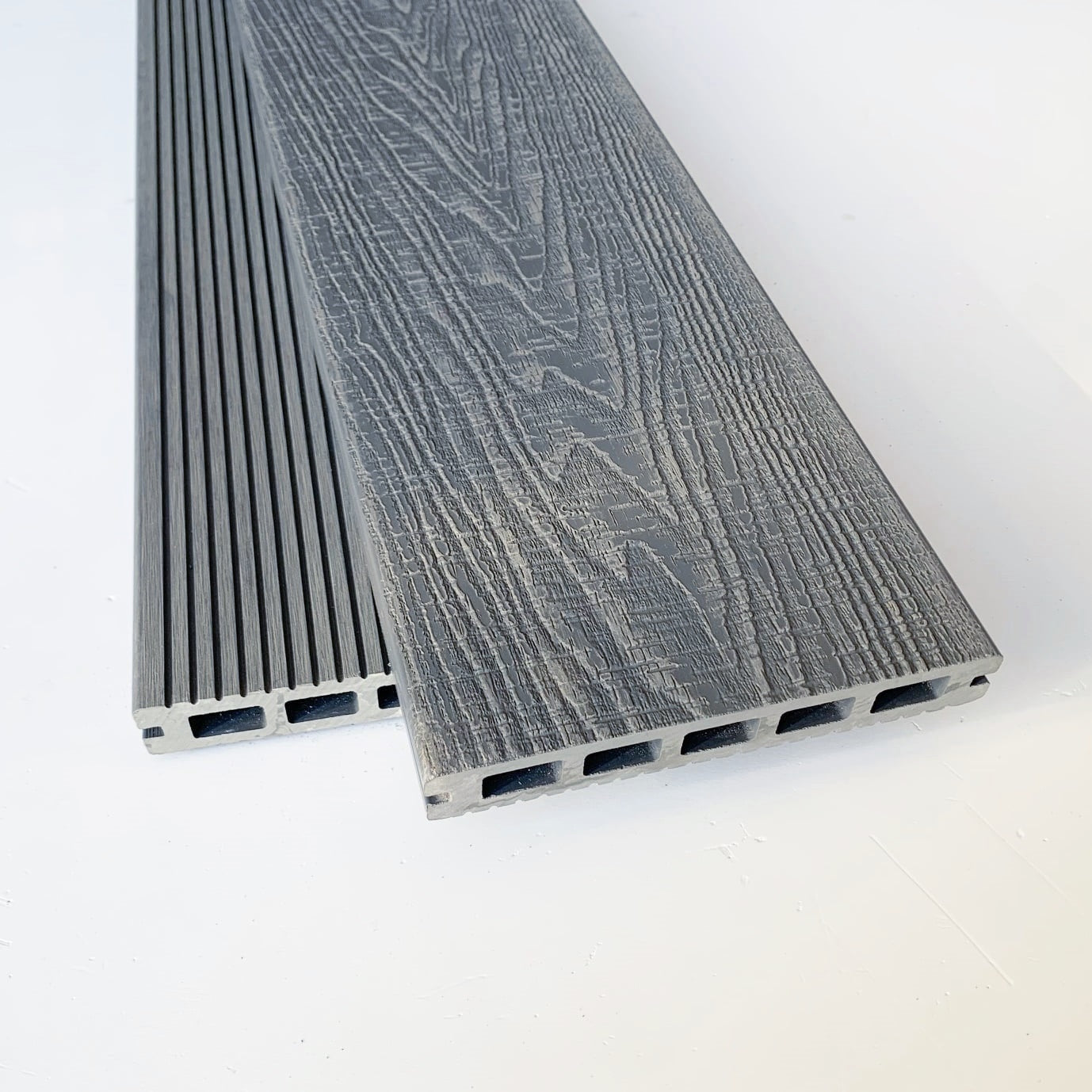 Castle Forest Composite Decking Board - Salt Lake Silver