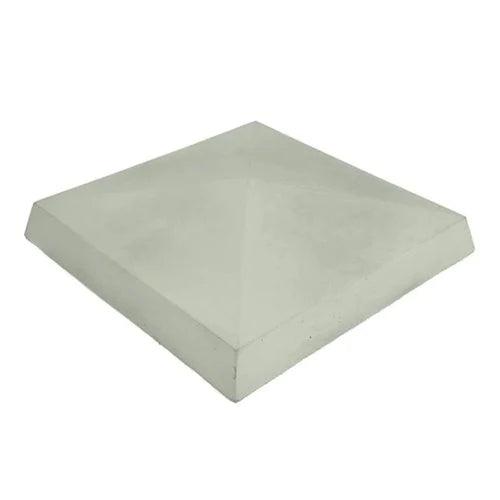 Concrete 4 Way Weathered Pier Cap - Grey - 750mm x 750mm