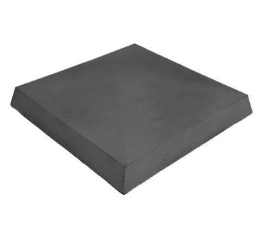 Concrete Flat Pier Cap Charcoal 400mm x 400mm