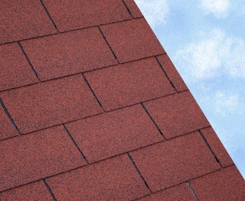 DS 3 Tab Square Bitumen Shingles - Red (2.4m²)