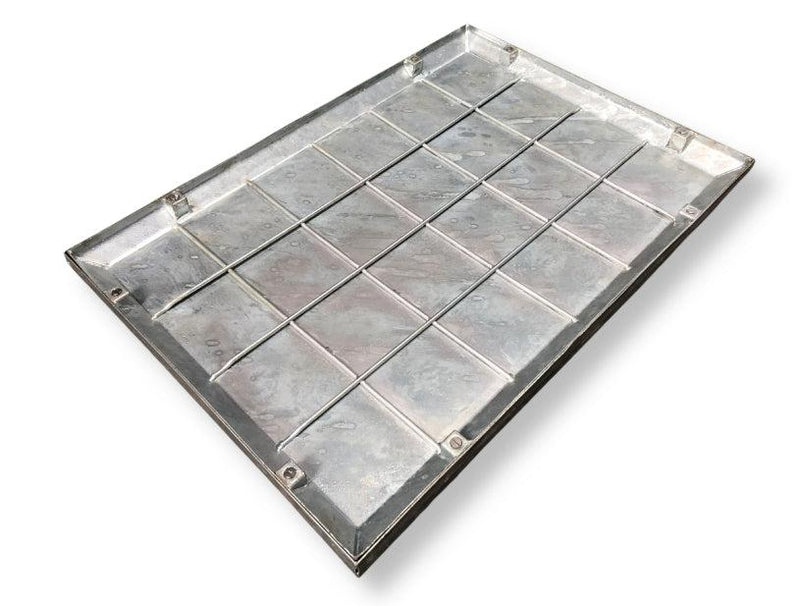 EBP 10 Tonne Recessed Double Seal Galvanised Manhole Cover - 900mm x 600mm