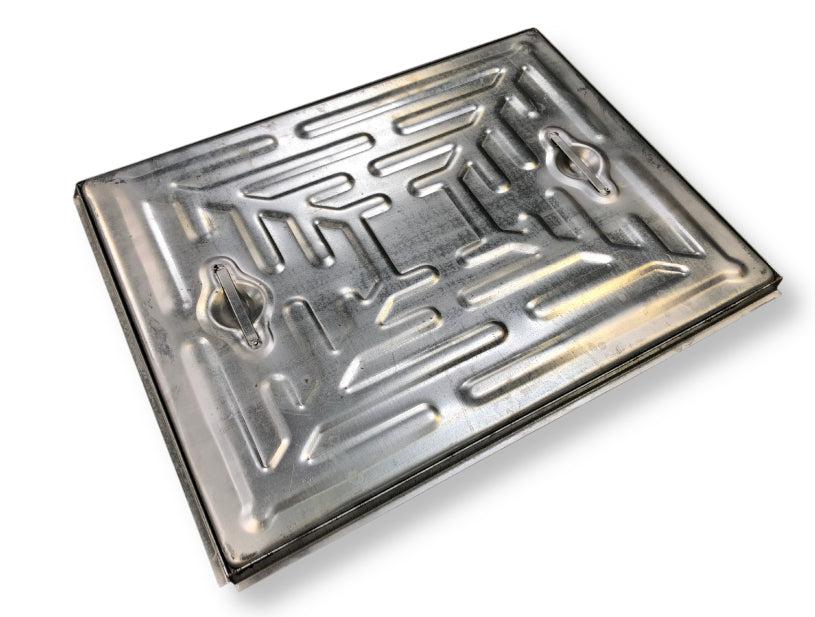 EBP 10 Tonne Single Seal Solid Top Galvanised Manhole Cover & Frame - 600mm x 600mm