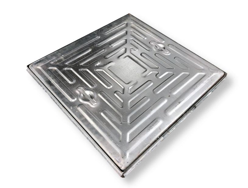 EBP 10 Tonne Single Seal Solid Top Galvanised Manhole Cover & Frame - 750mm x 600mm