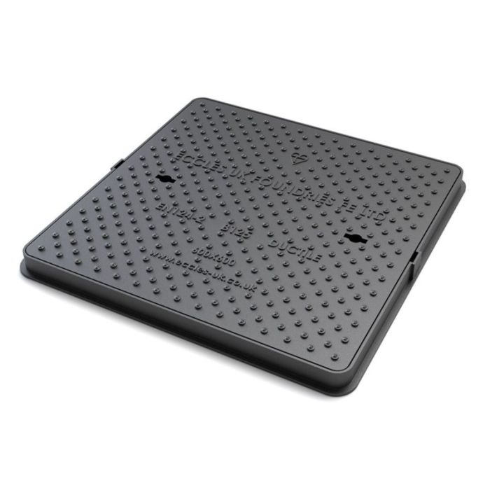 EBP B125 Cast Iron Solid Top Manhole Cover & Frame - 450mm x 450mm x 40mm