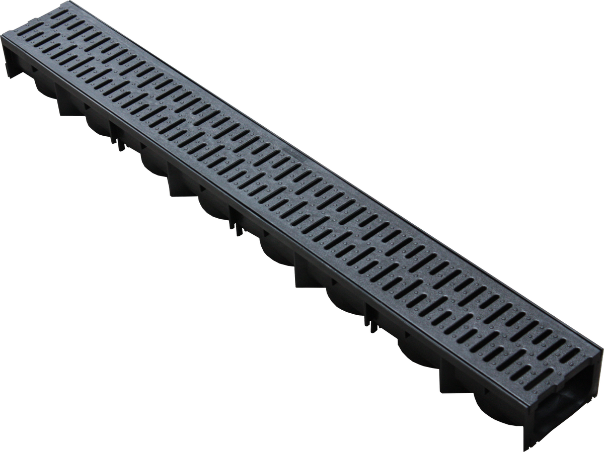 EBP Domestic Channel Drainage with Polypropylene Grating - 1m