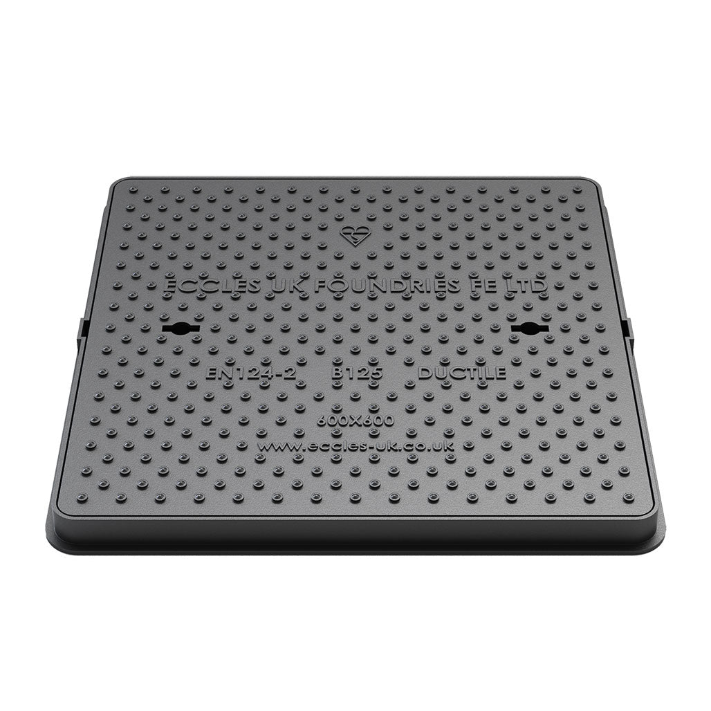 Eccles EasySeal B125 Ductile Iron Manhole Cover - 600mm x 600mm x 42mm