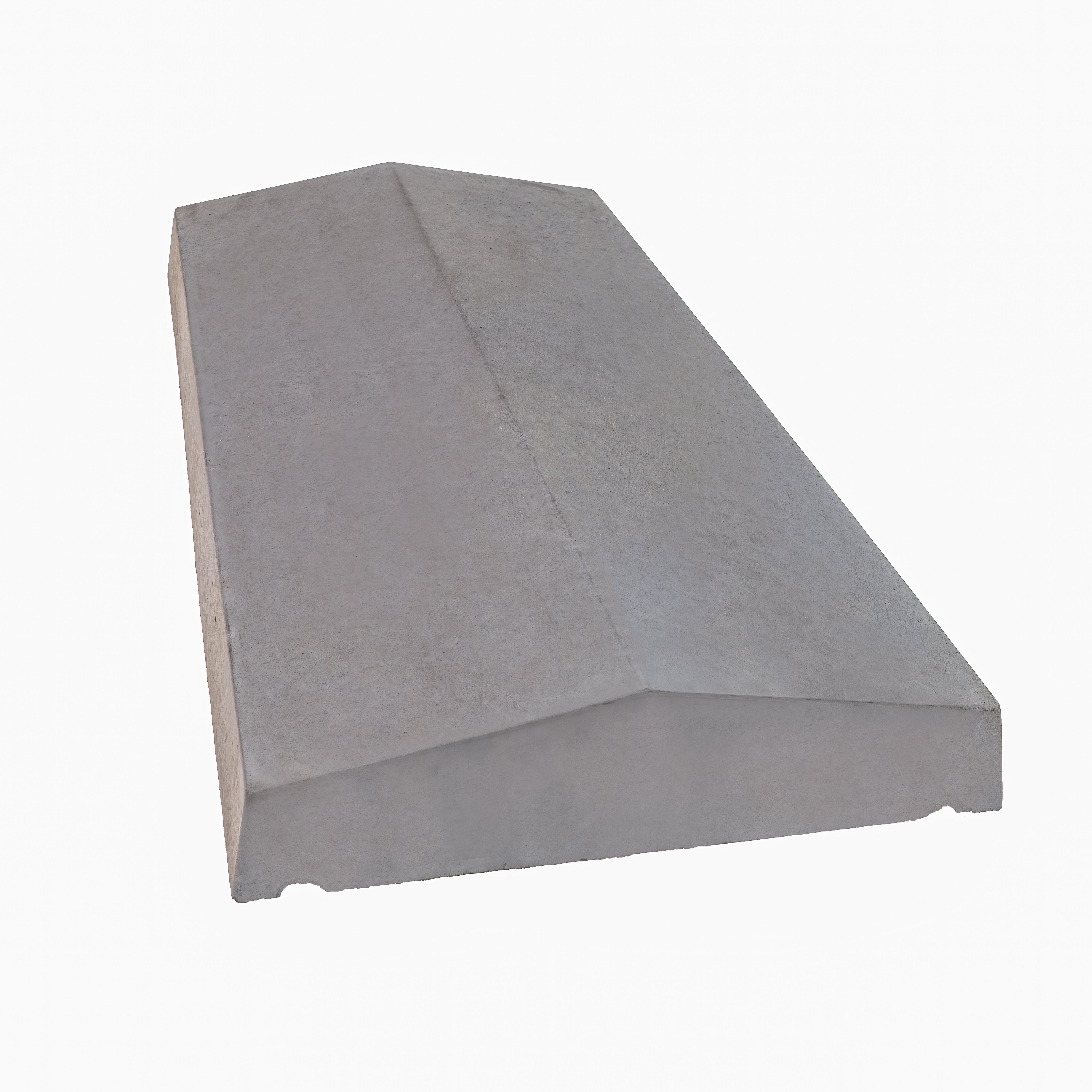 Twice Weathered Concrete Coping Stone Charcoal 280mm x 600mm