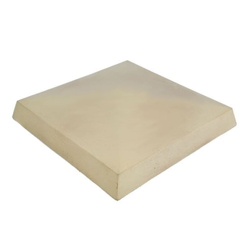 Sand flat concrete pier cap with smooth surface and drip grooves