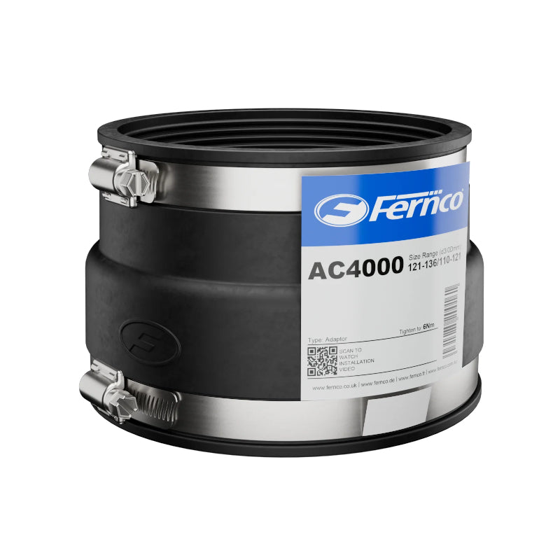 Fernco Rubber Flexible Drainage Adaptor Coupling