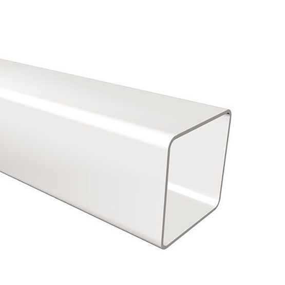 Freeflow 65mm Square Plastic Downpipe - White