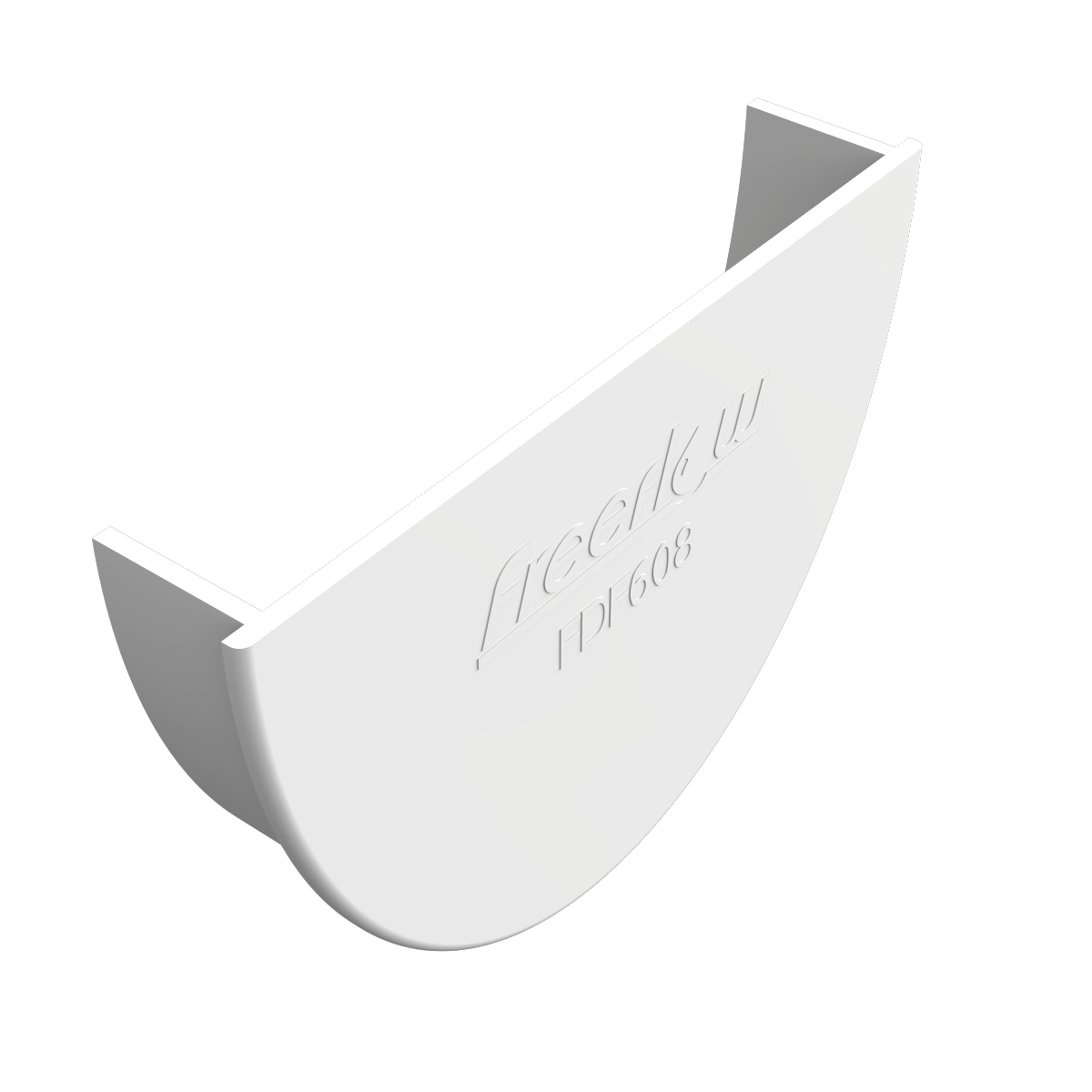 Freeflow Deepflow Style Plastic Guttering Internal Stopend - White